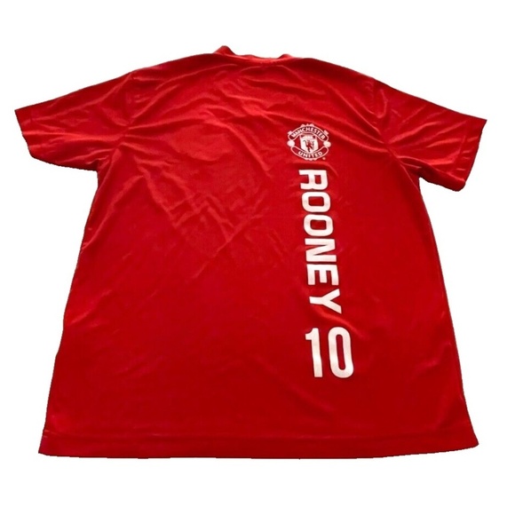 Manchester United Official Merchandise Men's Med Red Rooney #10 Jersey - Picture 2 of 5
